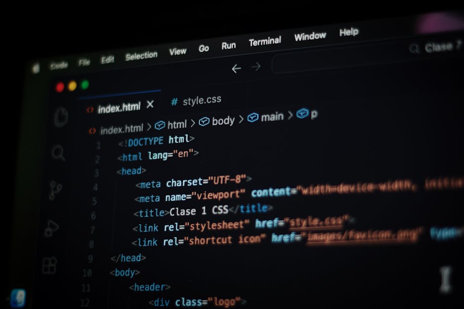 A computer screen displaying lines of colorful code with various syntax elements in green, purple, orange, and blue on a dark background, indicating programming or data scripting activities.